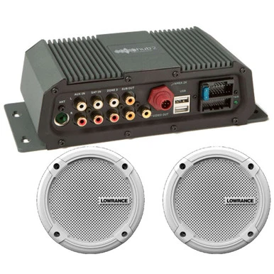 Lowrance 000-12301-001 SonicHub2 Marine Audio Server W/ 6.5in Speakers 1 Lowrance 000-12301-001 SonicHub2 Marine Audio Server W/ 6.5in Speakers