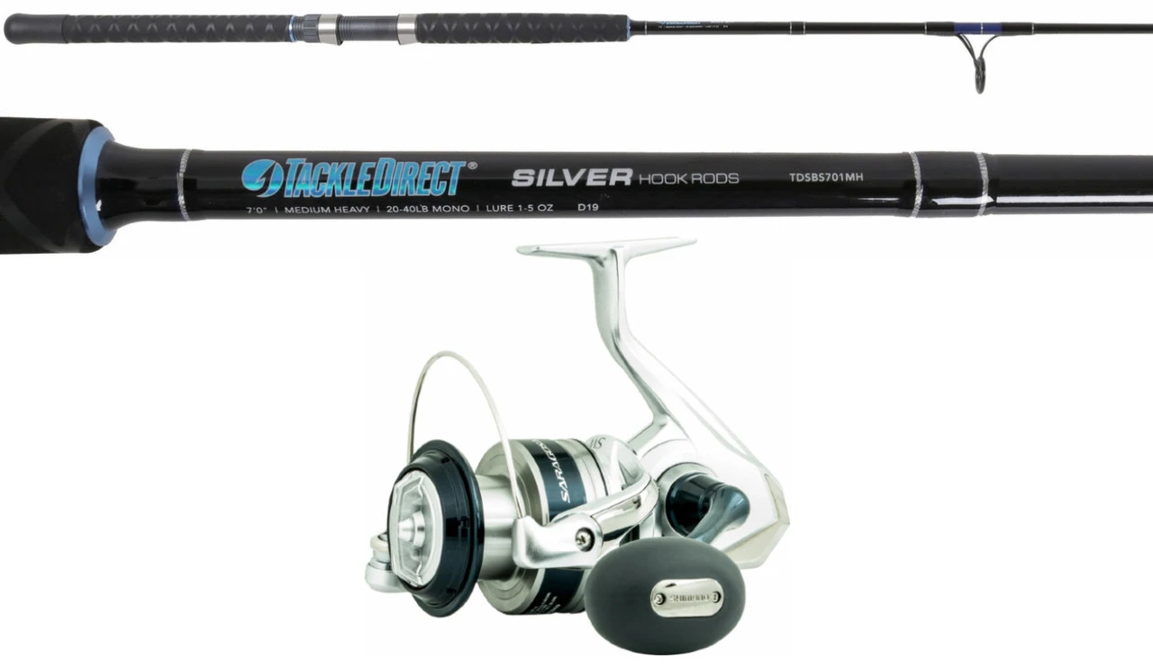 TackleDirect Silver Hook/Shimano SRG6000SWAHG Saragosa Spinning Combo 1 TackleDirect Silver Hook/Shimano SRG6000SWAHG Saragosa Spinning Combo